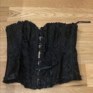 Black Lace Corset Top